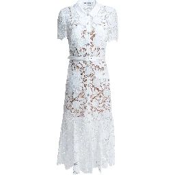 Embroidery midi dress