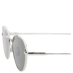 Round frame sunglasses with logo