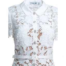 Embroidery midi dress