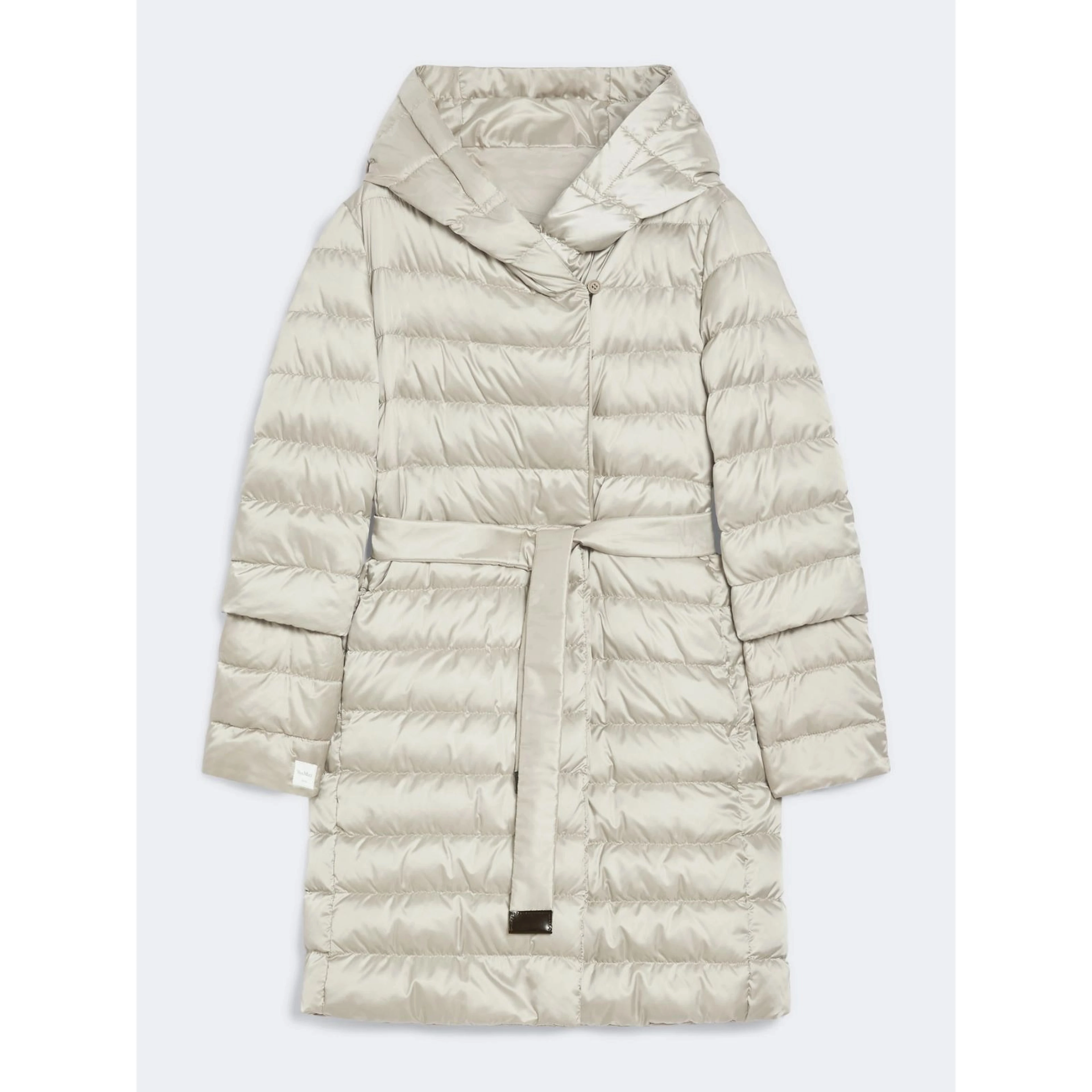 Belted reversible down jacket