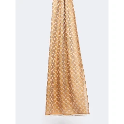 Scarf in cotton, silk and wool