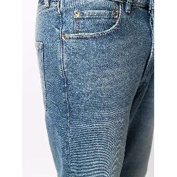 Washed Denim straight leg jeans