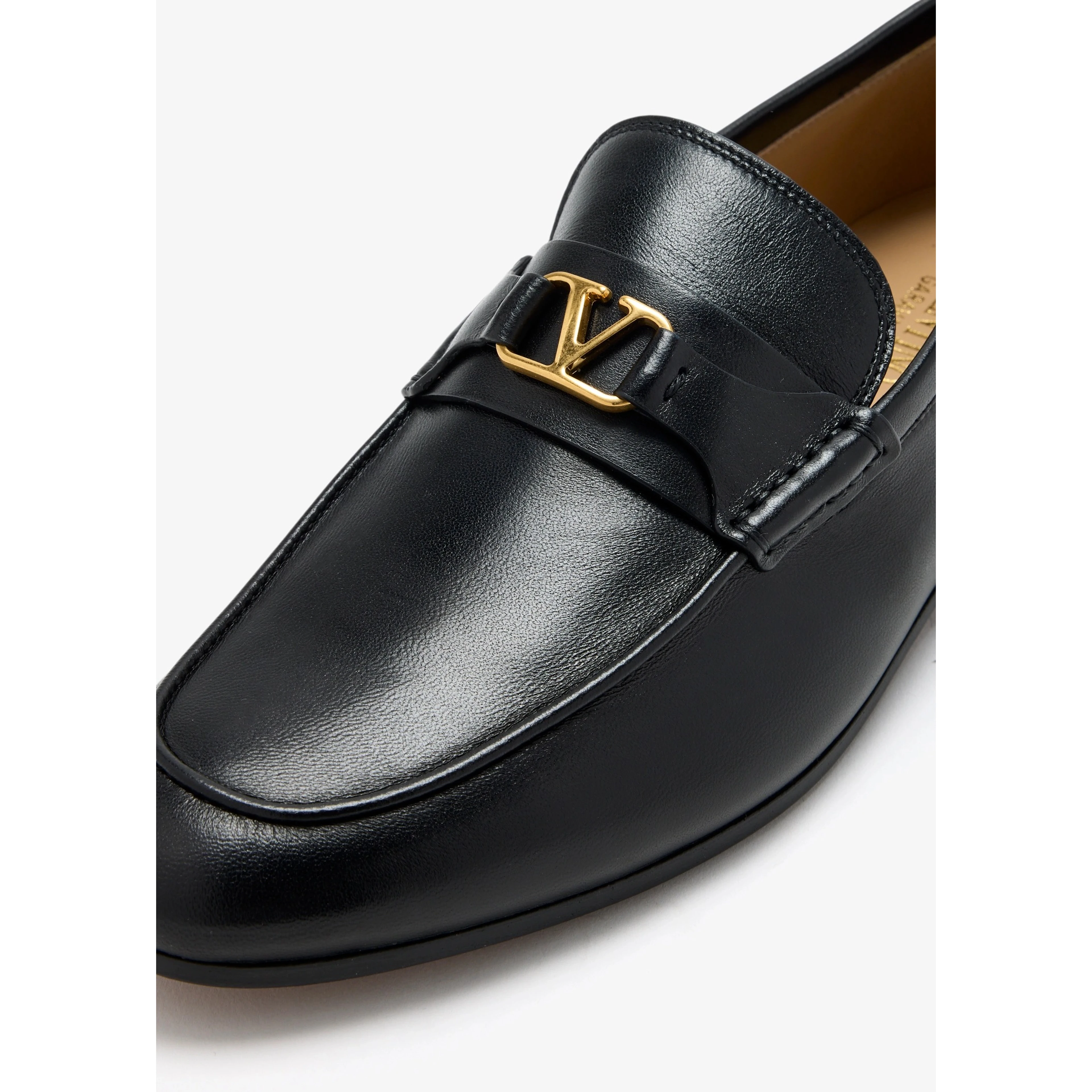 VLogo Signature suede loafers