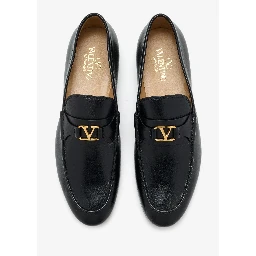 VLogo Signature suede loafers