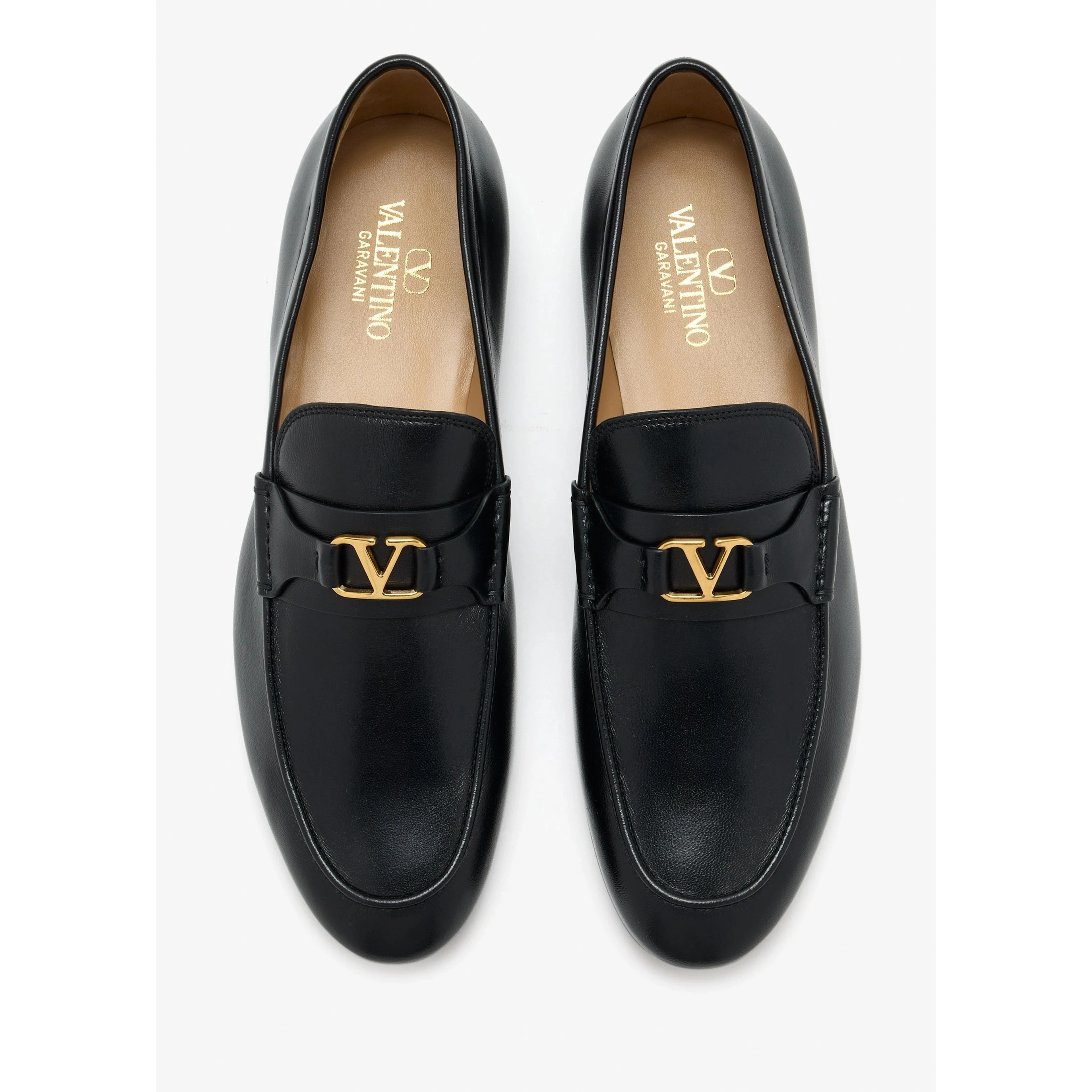 VLogo Signature suede loafers
