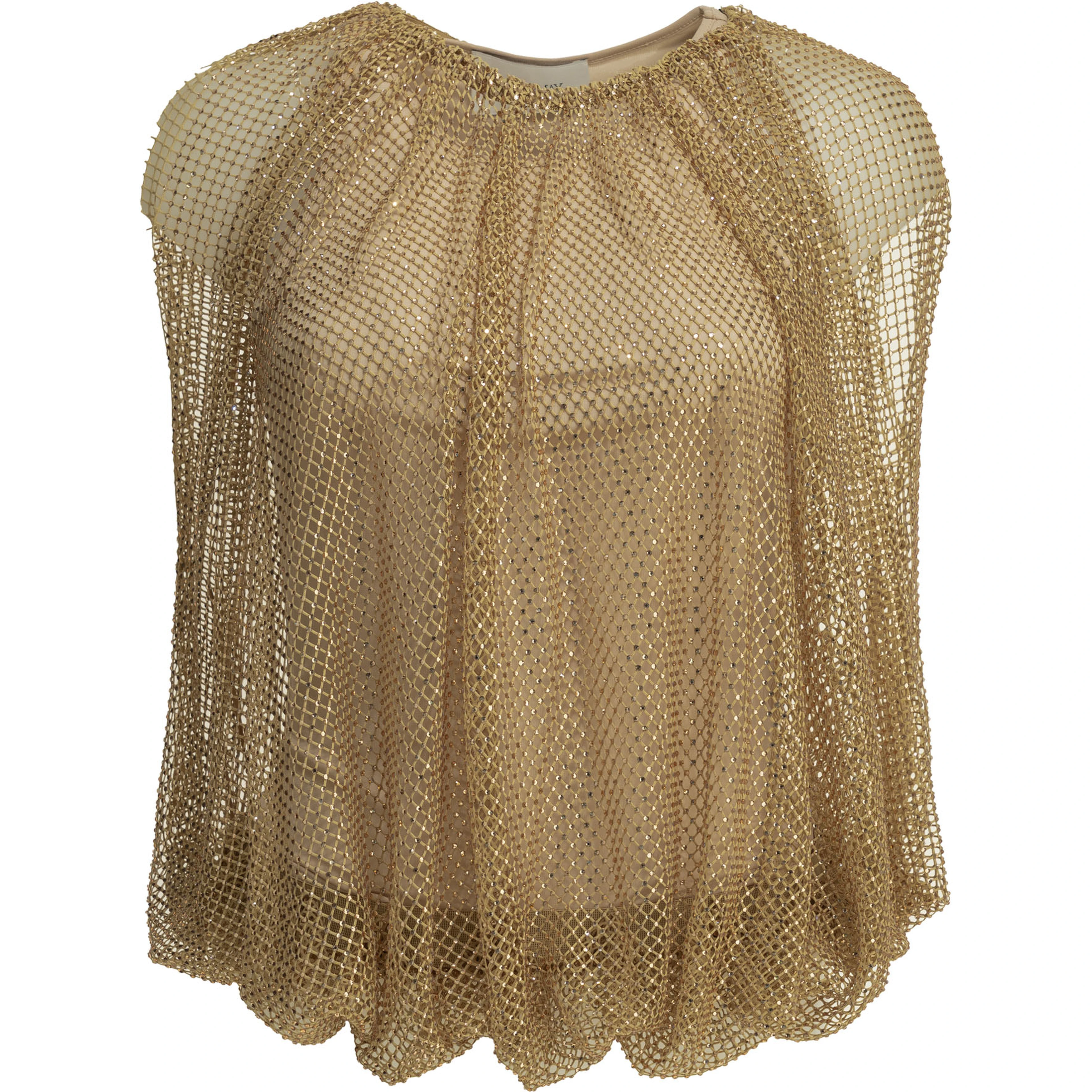 Sleeveless top with sequins