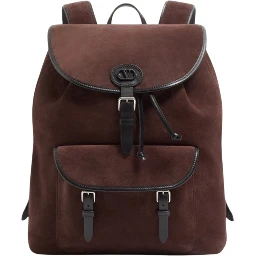 VLogo backpack in suede