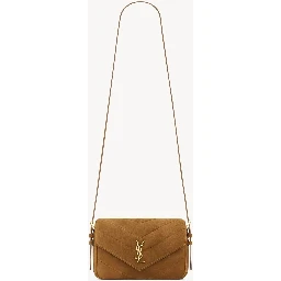 "Loulou" small suede crossbody bag