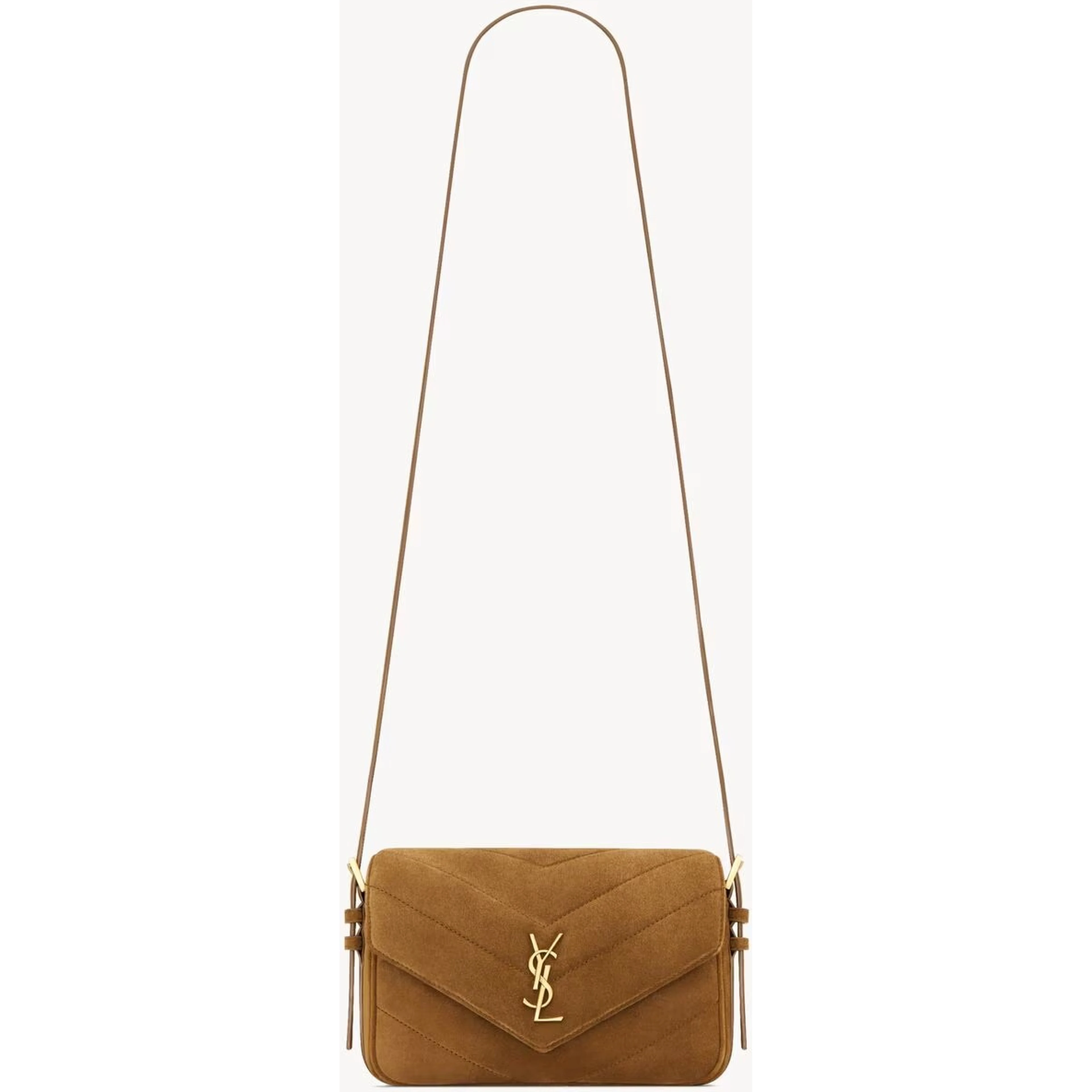 "Loulou" small suede crossbody bag