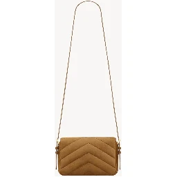 "Loulou" small suede crossbody bag