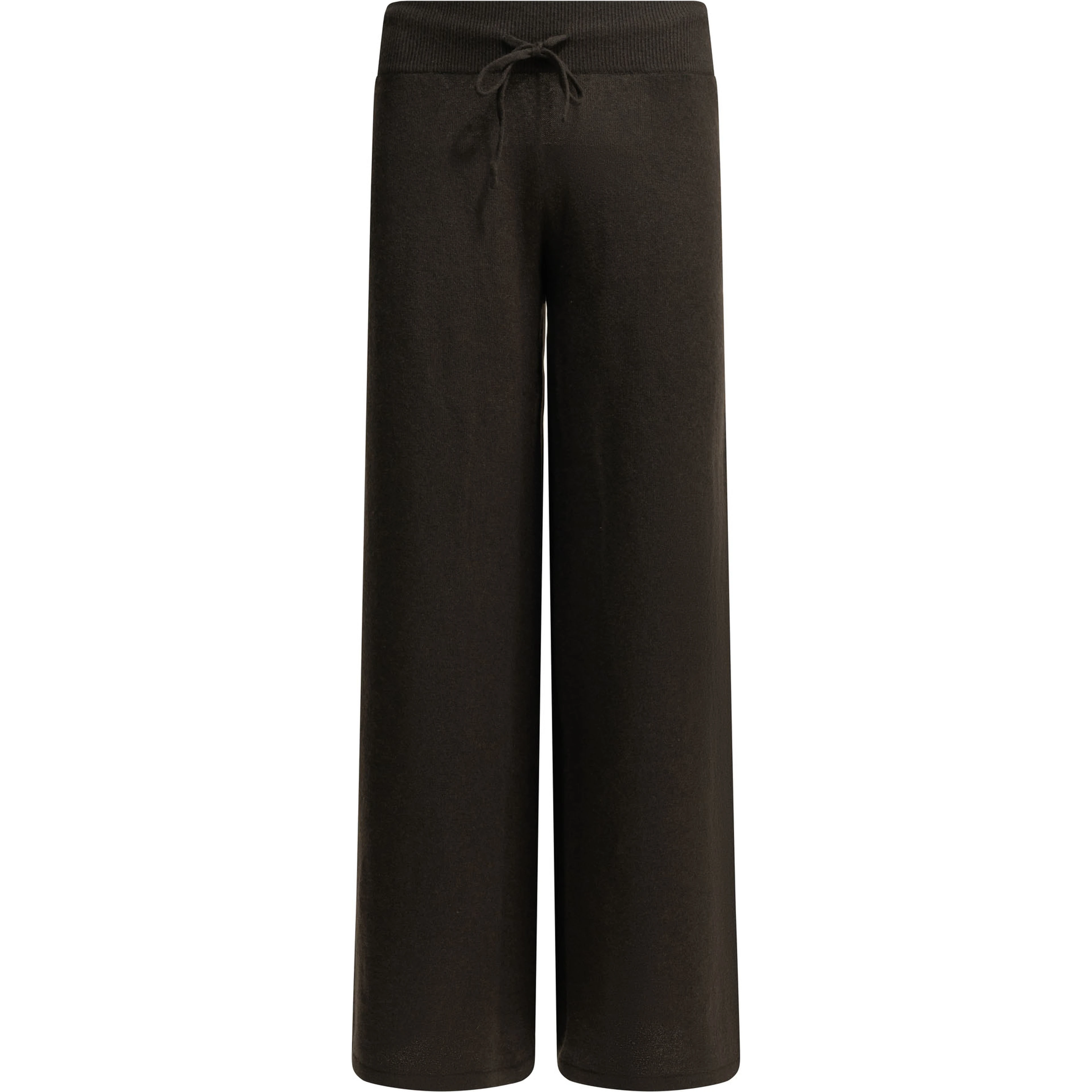 Wide leg knit trousers