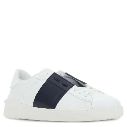 "Open" calfskin sneakers