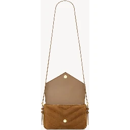 "Loulou" small suede crossbody bag