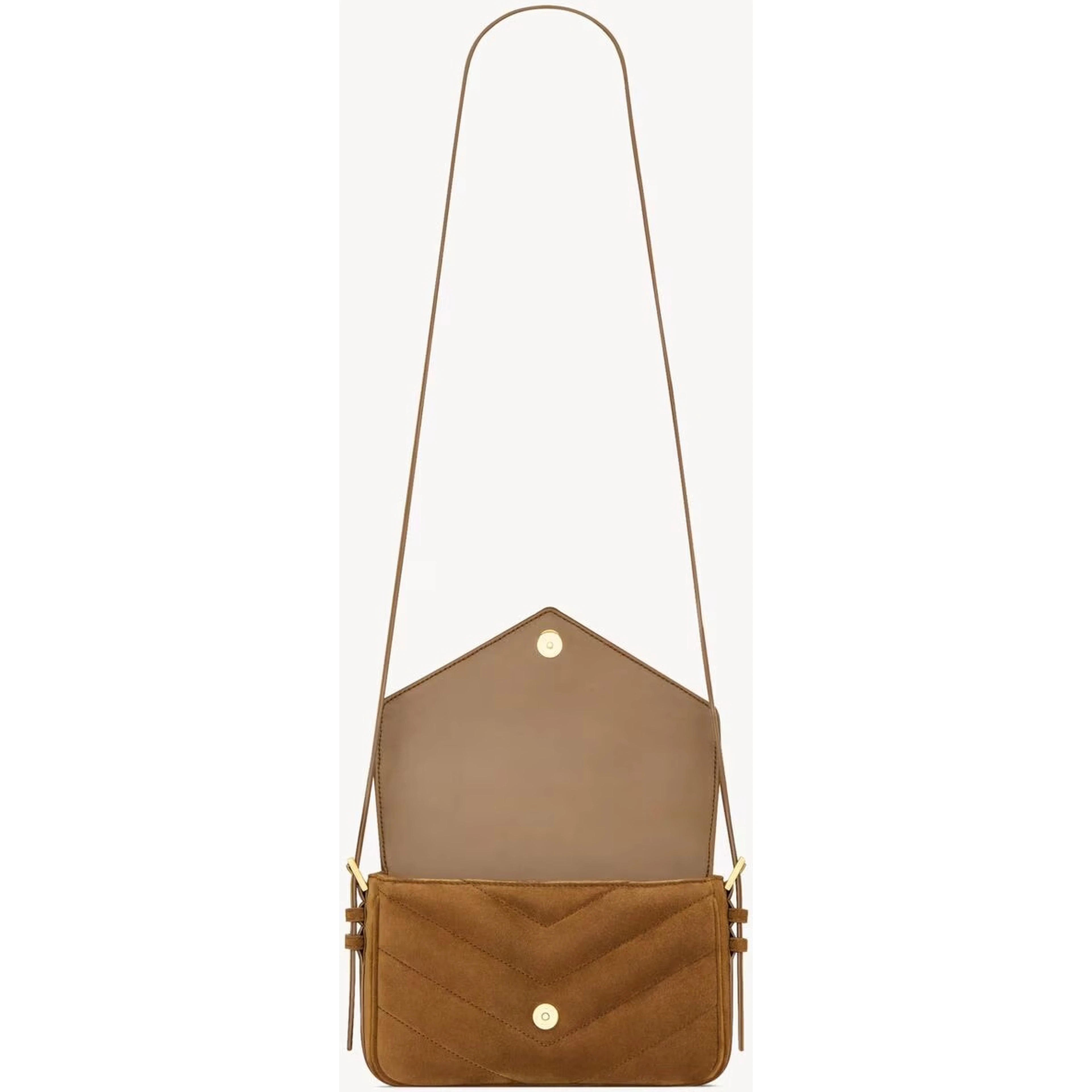 "Loulou" small suede crossbody bag