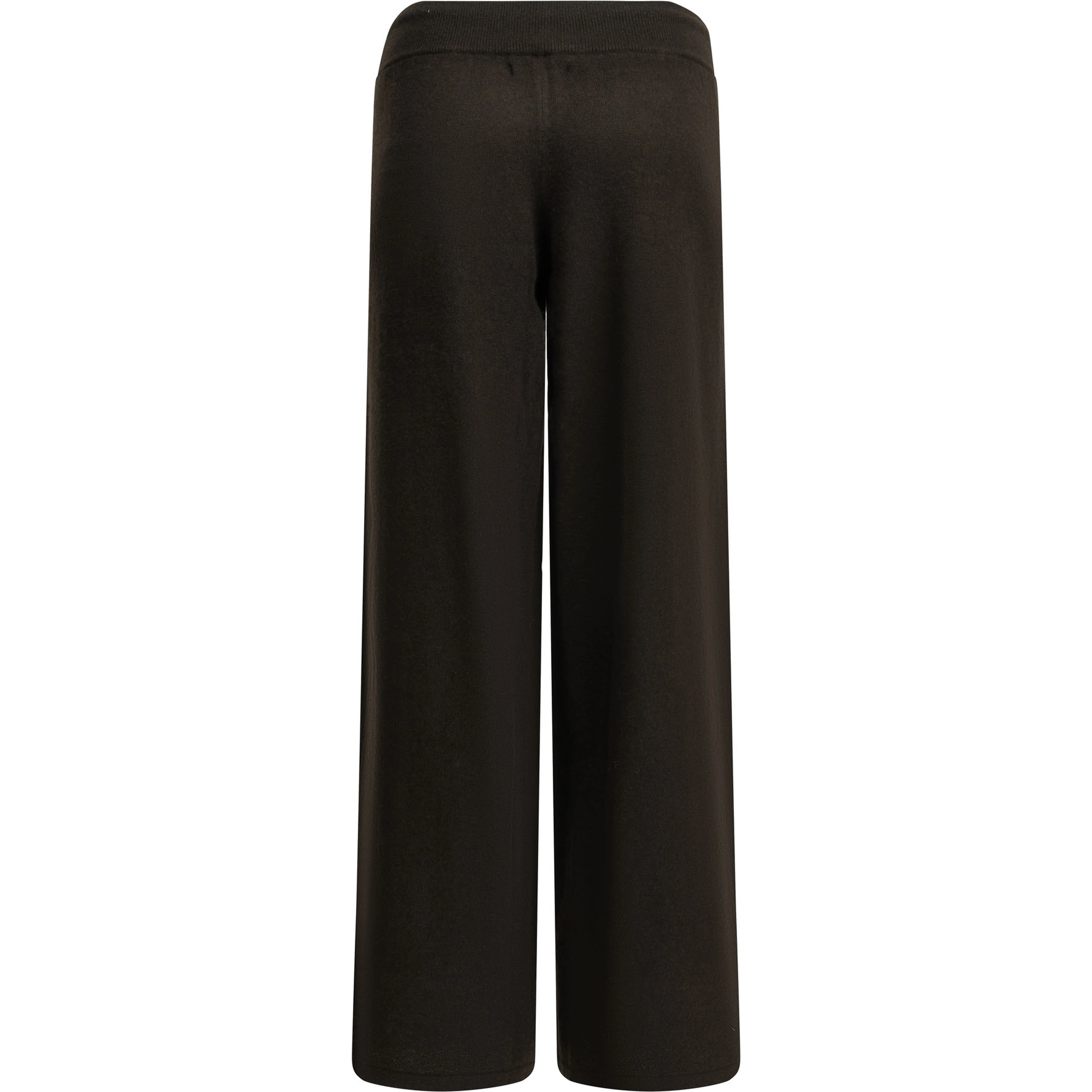 Wide leg knit trousers