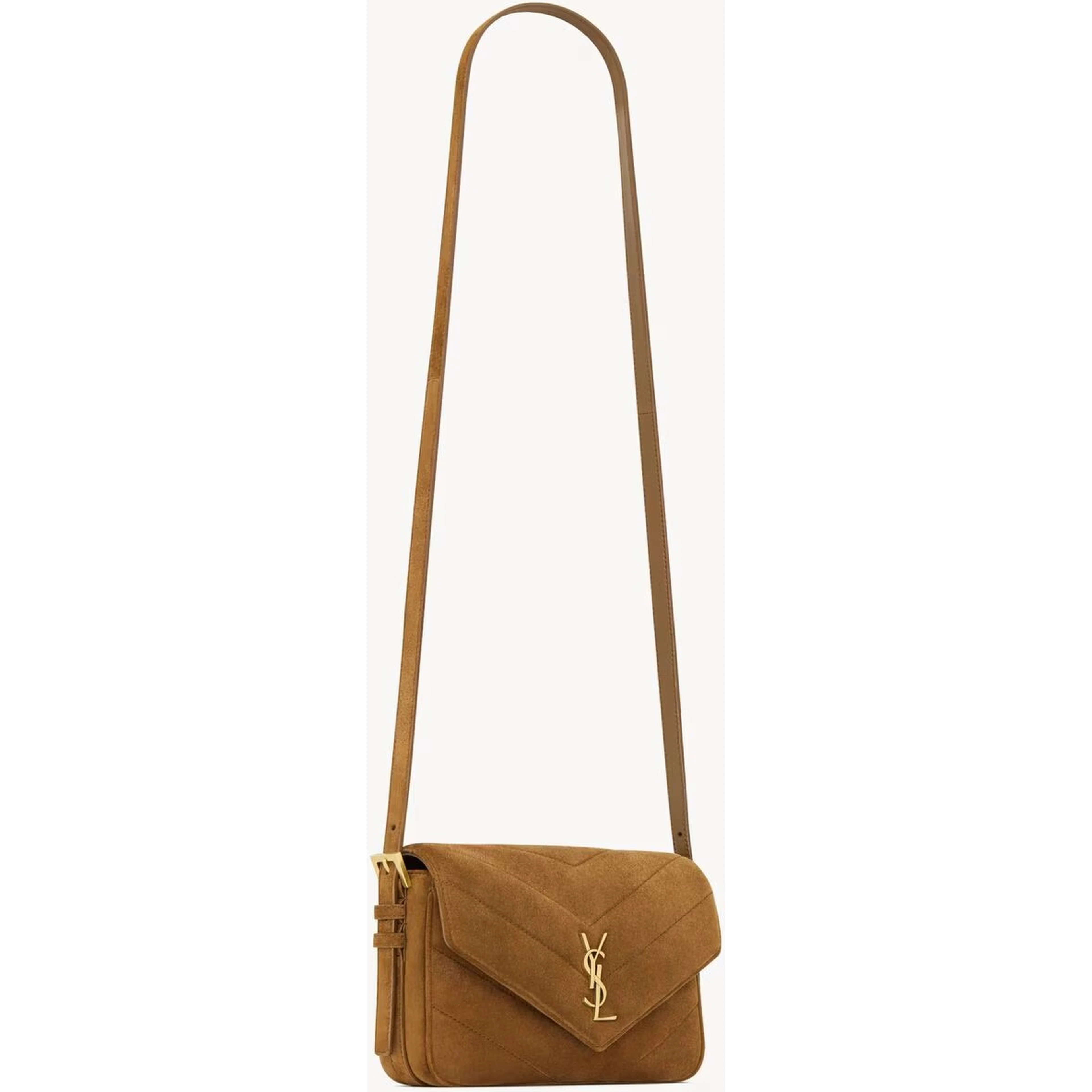 "Loulou" small suede crossbody bag