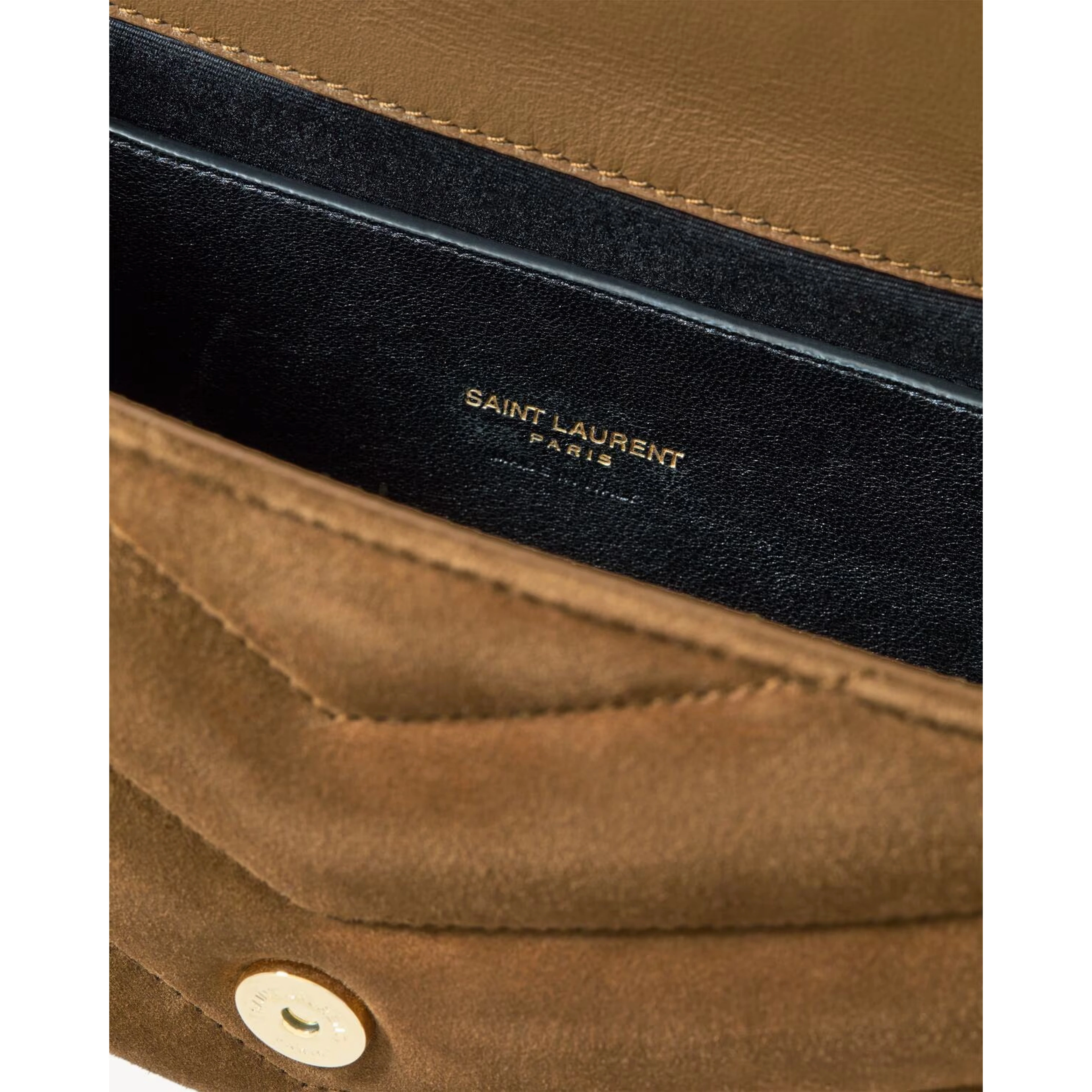 "Loulou" small suede crossbody bag