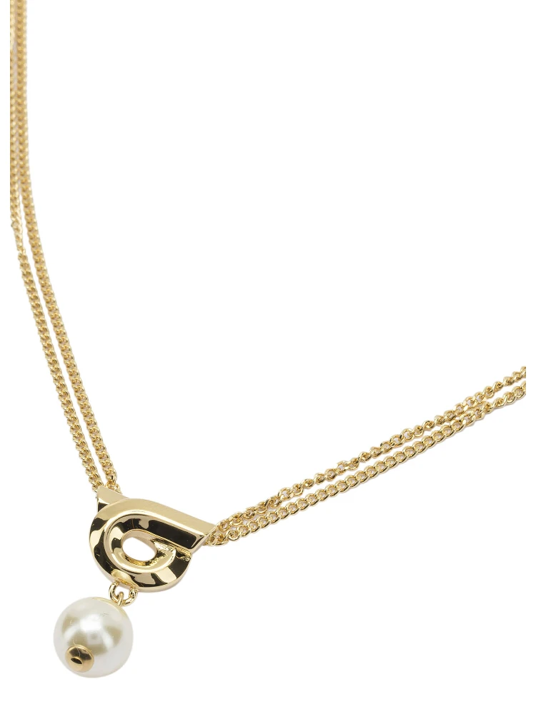 "Gancini" necklace with pearl