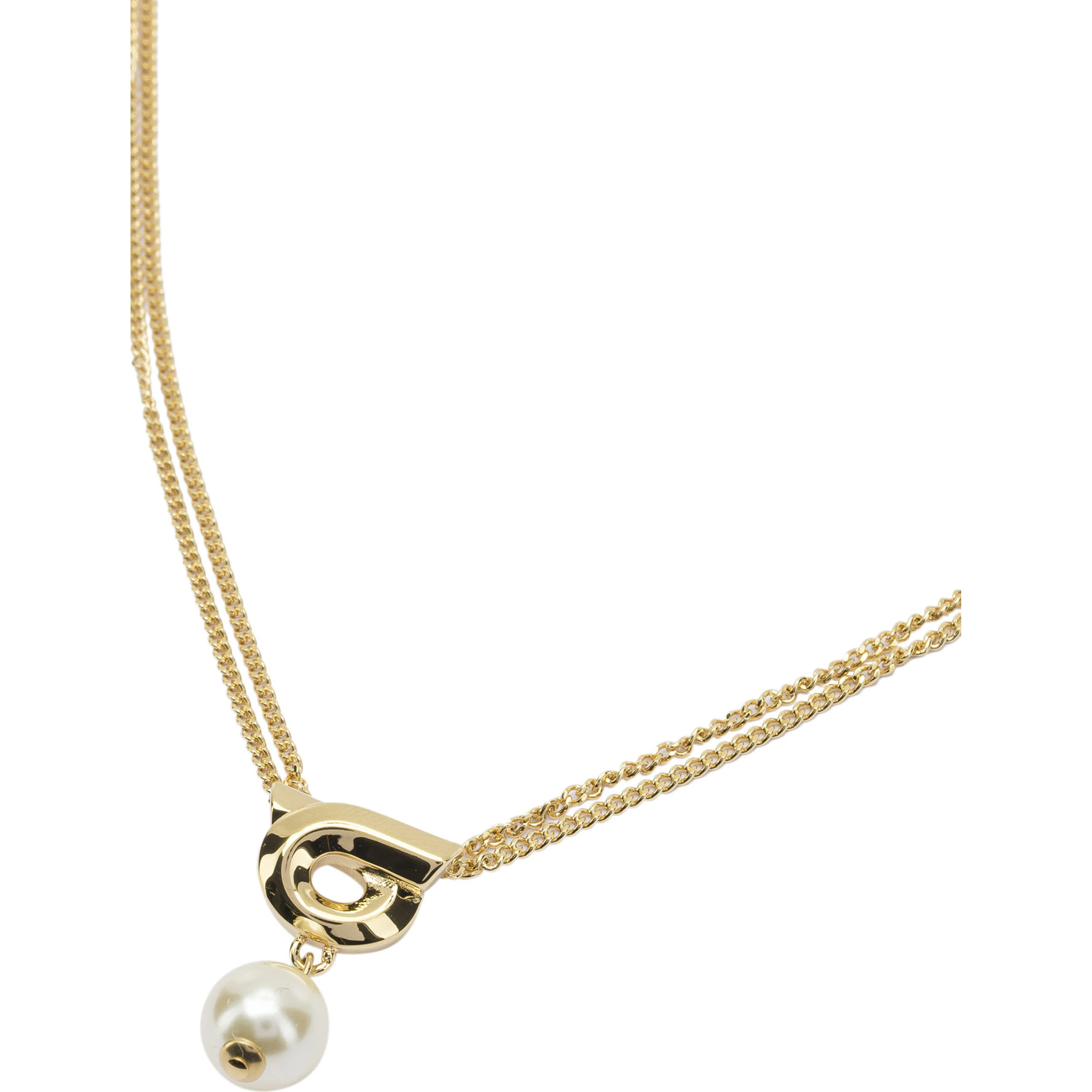 "Gancini" necklace with pearl