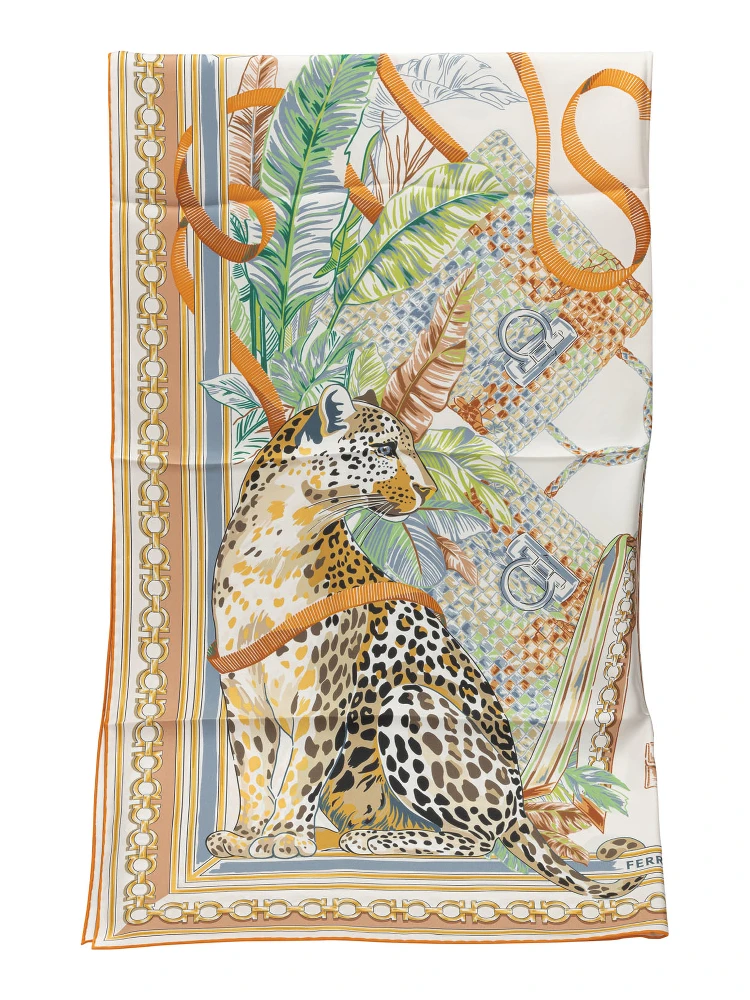 "Feline" Silk Scarf