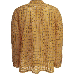 "Open BD Nylon Airy Plaid" Casual Shirt