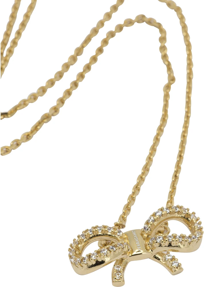 Necklace with bow pendant