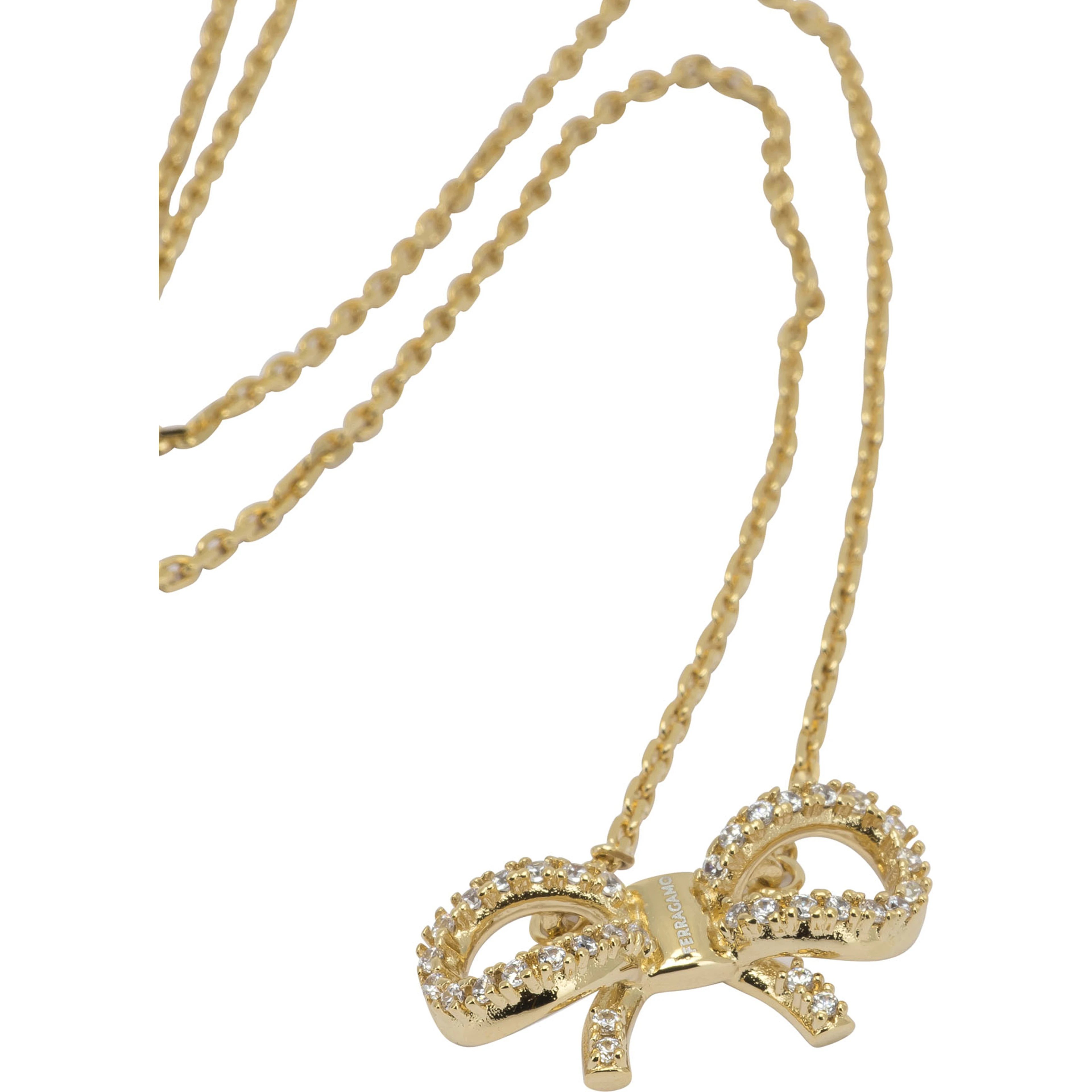 Necklace with bow pendant