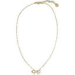 Necklace with bow pendant