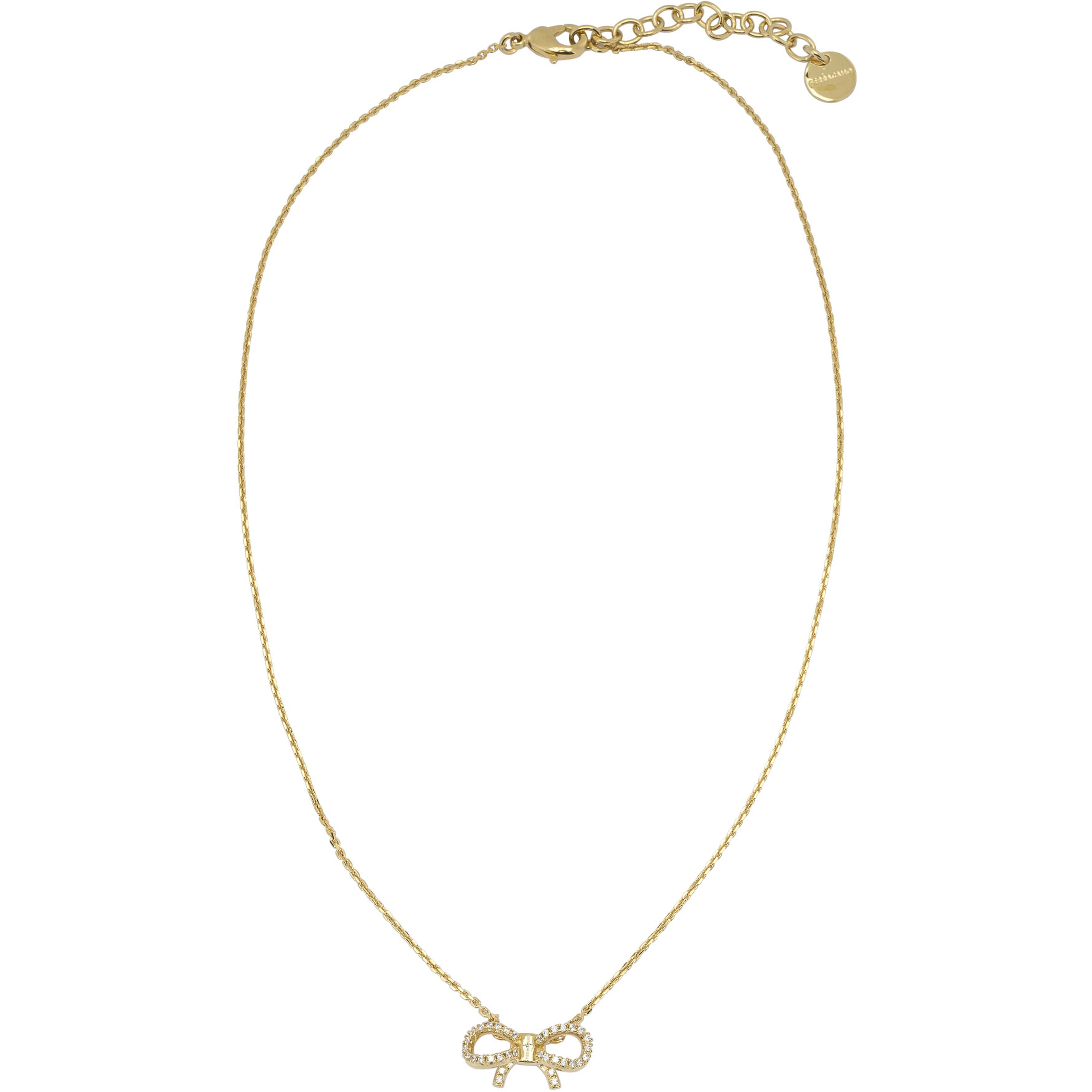 Necklace with bow pendant