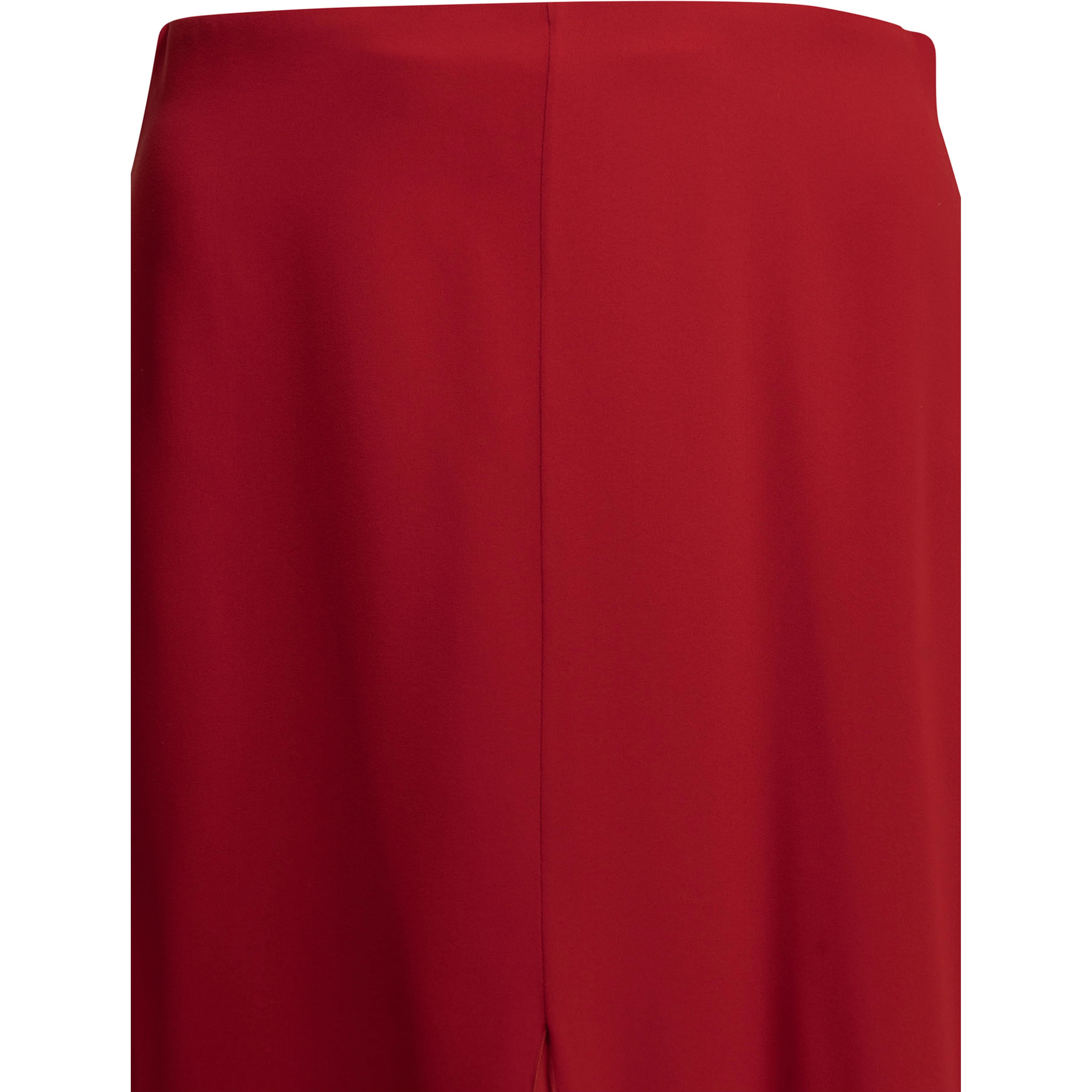 Flared midi skirt in silk