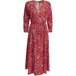 Floral A-line midi dress