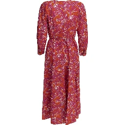 Floral A-line midi dress