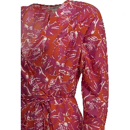 Floral A-line midi dress
