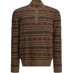 "Fair Isle" Half-Zip Sweater
