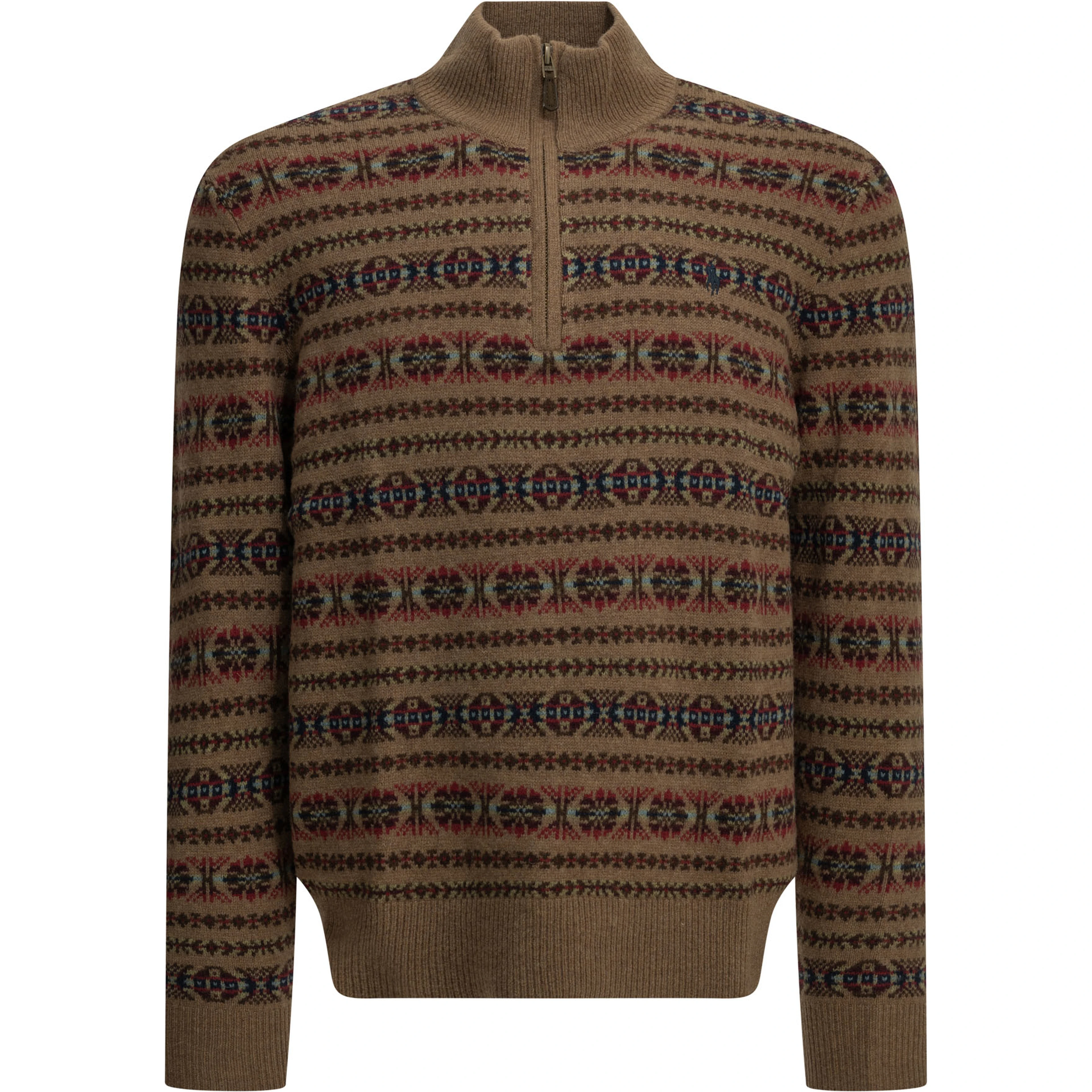 "Fair Isle" Half-Zip Sweater