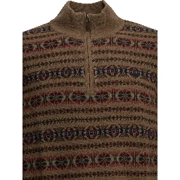"Fair Isle" Half-Zip Sweater