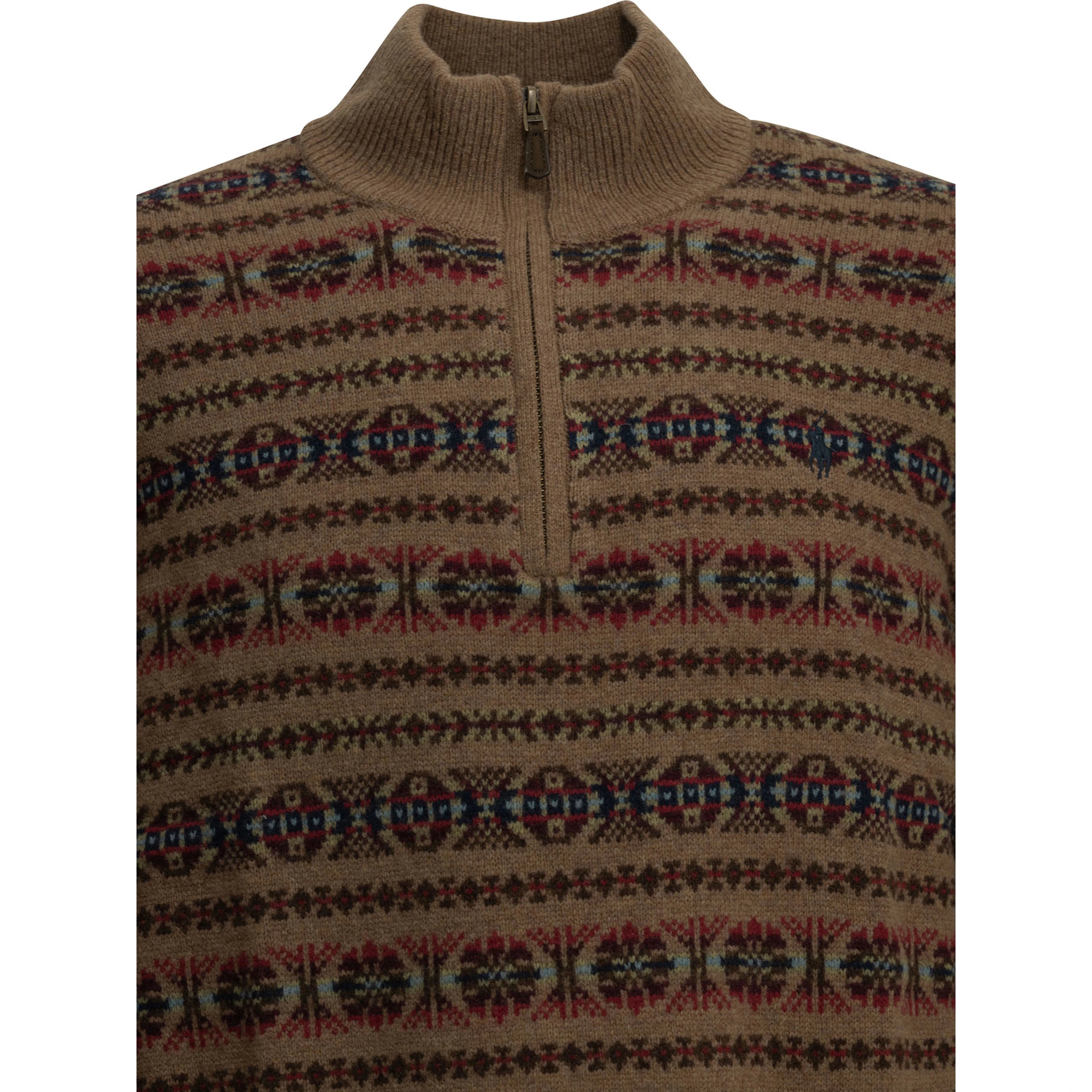 "Fair Isle" Half-Zip Sweater