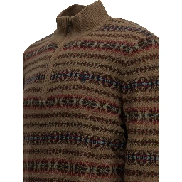 "Fair Isle" Half-Zip Sweater