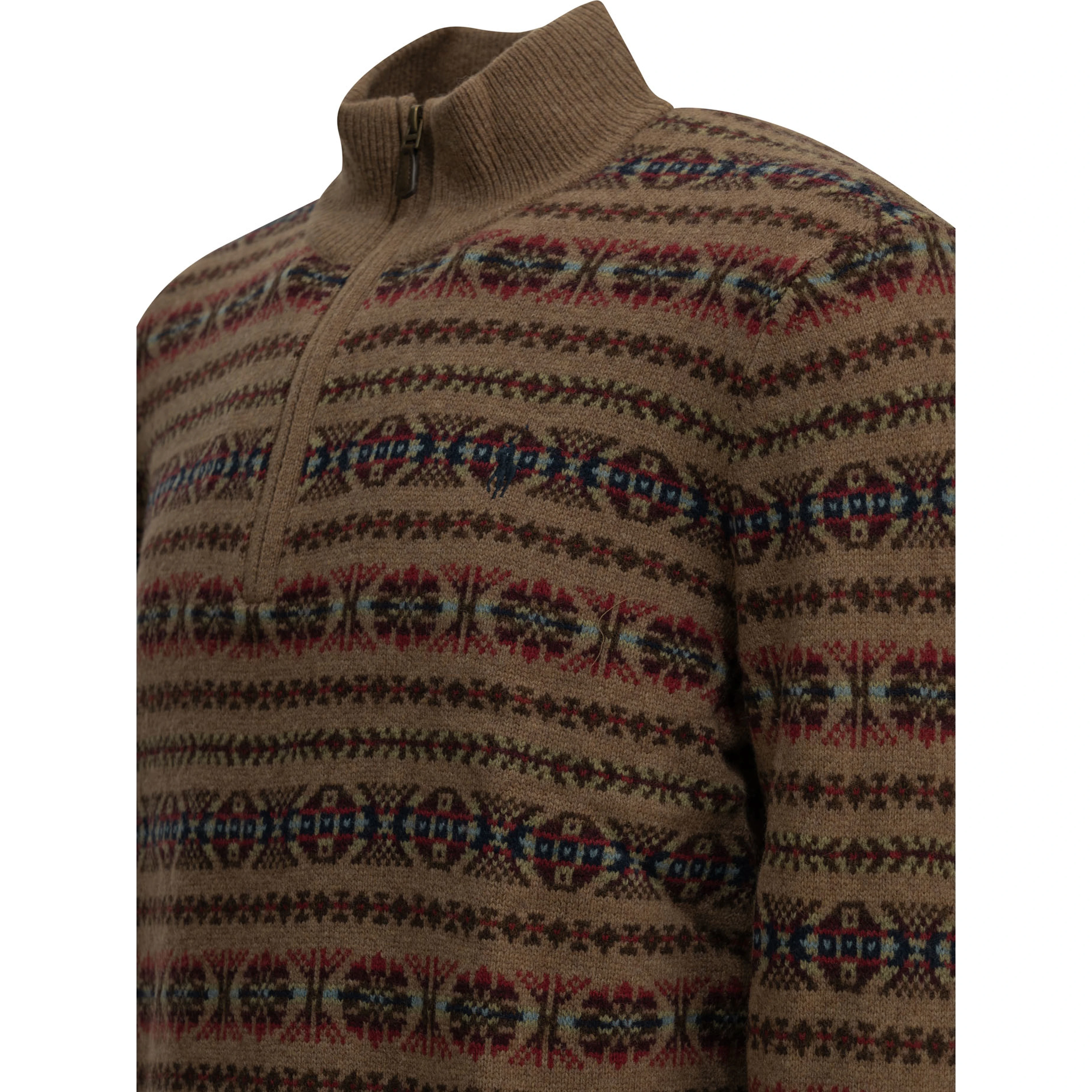 "Fair Isle" Half-Zip Sweater