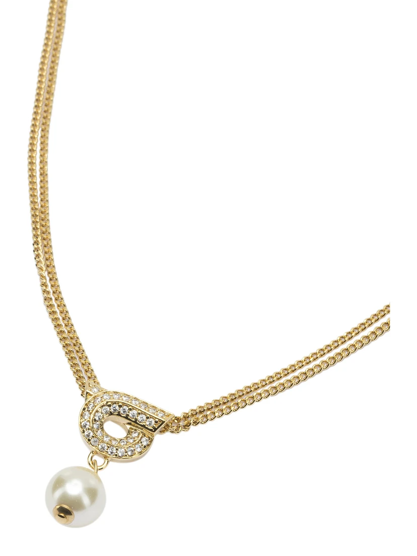 "Gancini" necklace with pearl
