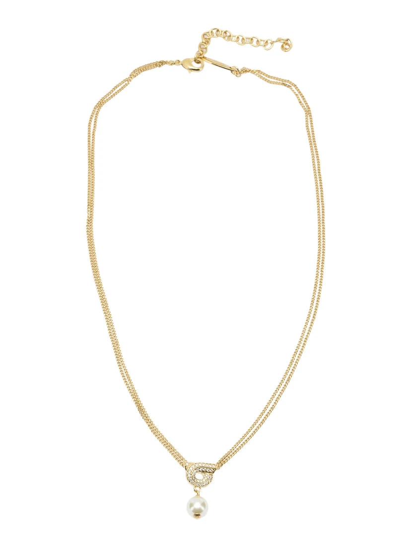 "Gancini" necklace with pearl