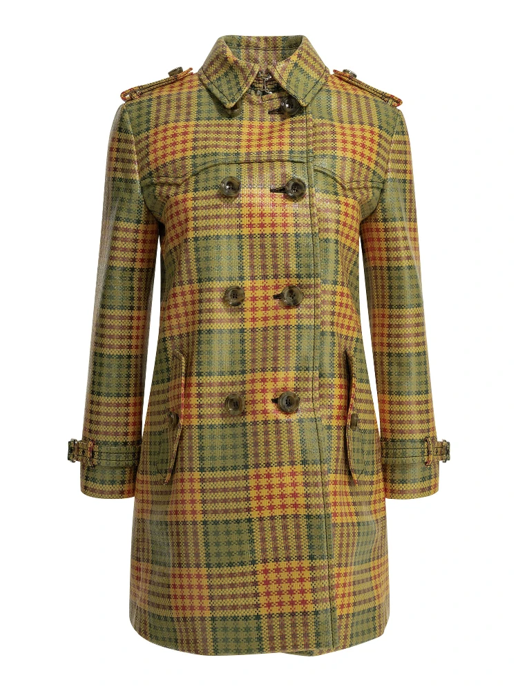 "Summerside Check" Trench coat