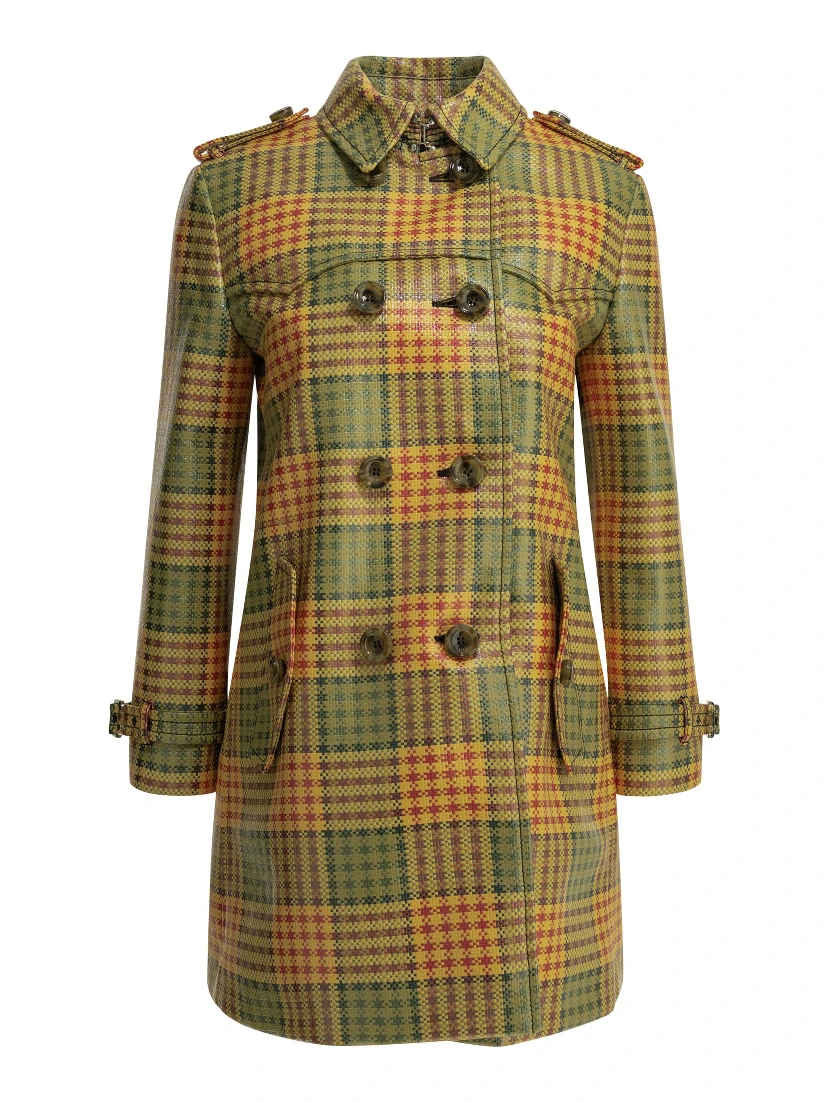"Summerside Check" Trench coat