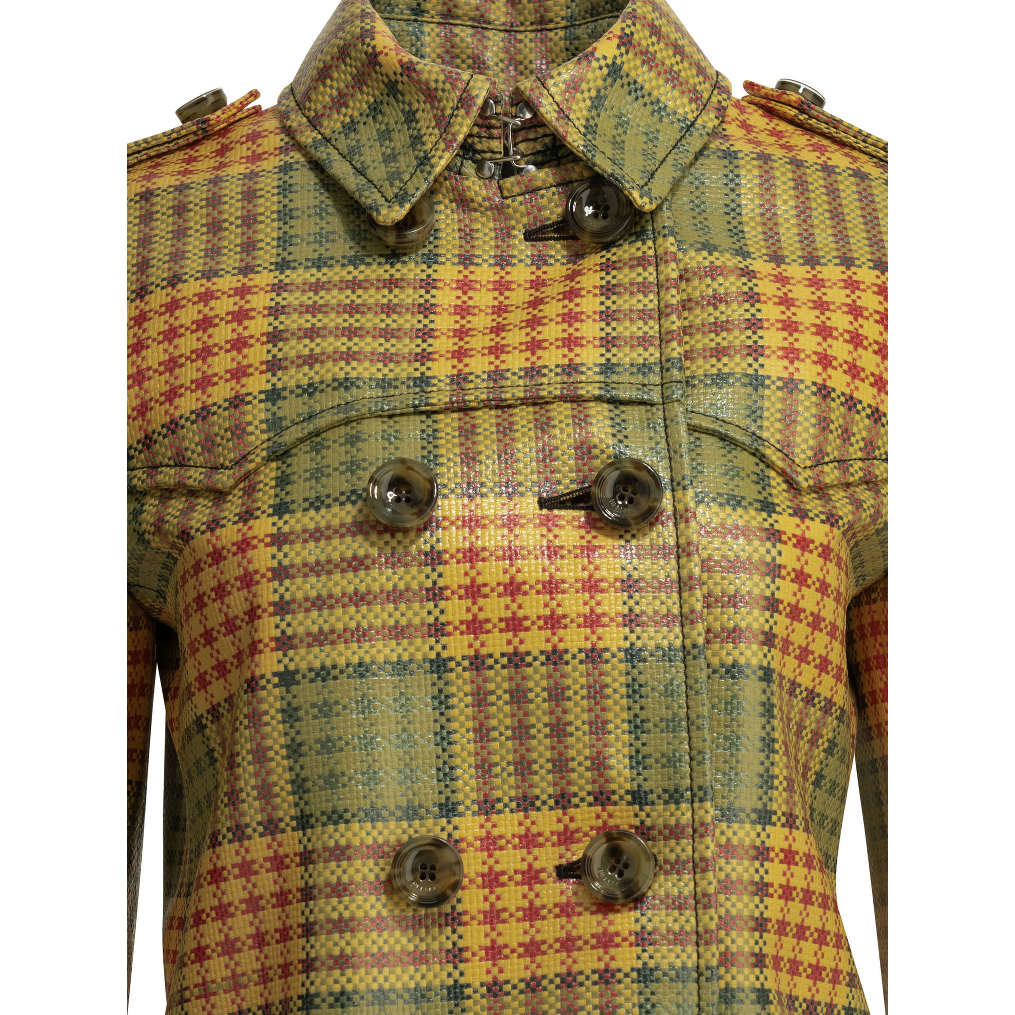 "Summerside Check" Trench coat