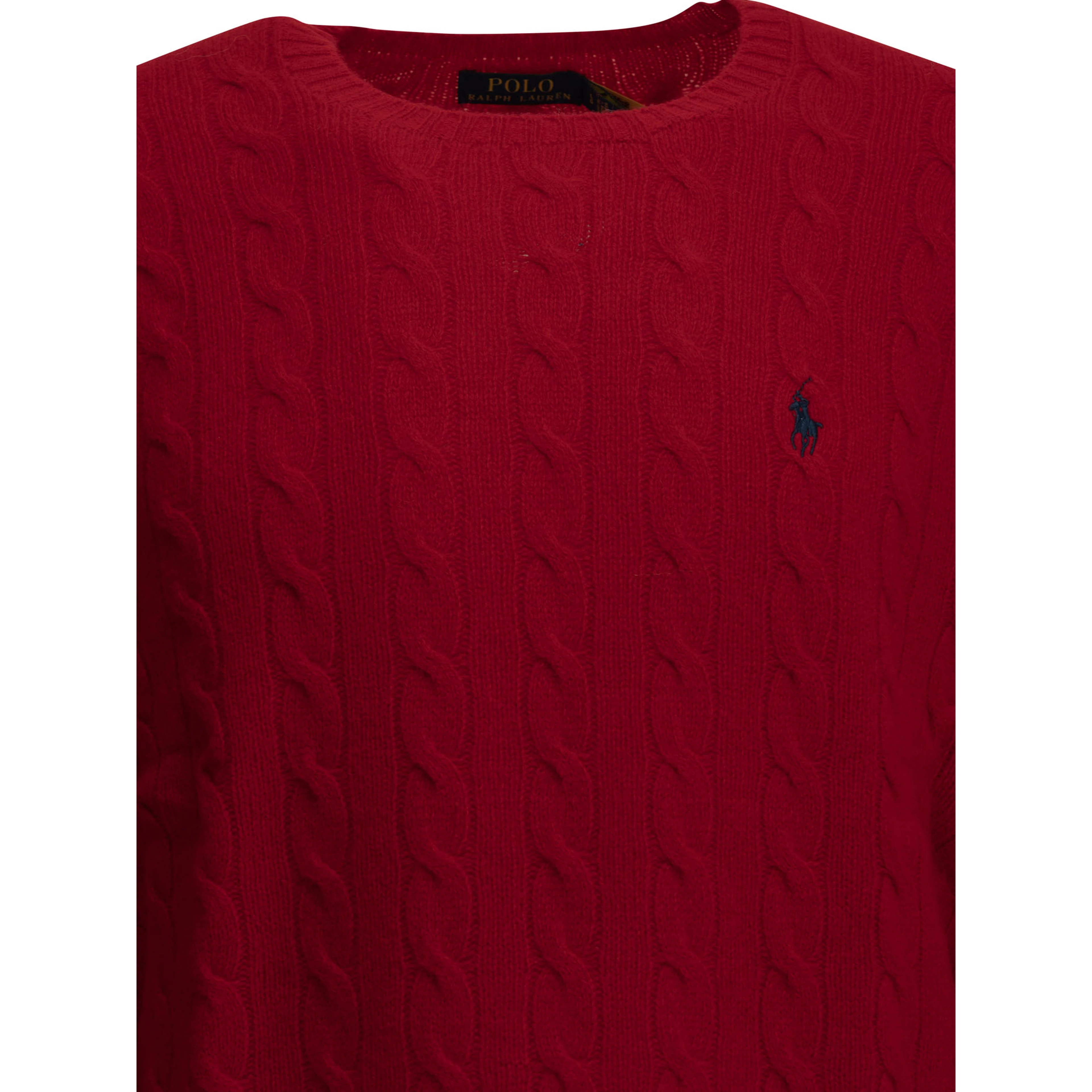 Wool and cashmere crew-neck sweater with logo