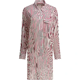 Striped chemisier dress