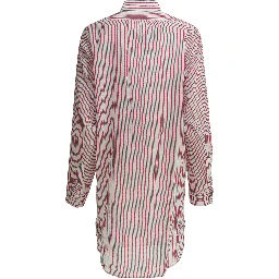 Striped chemisier dress