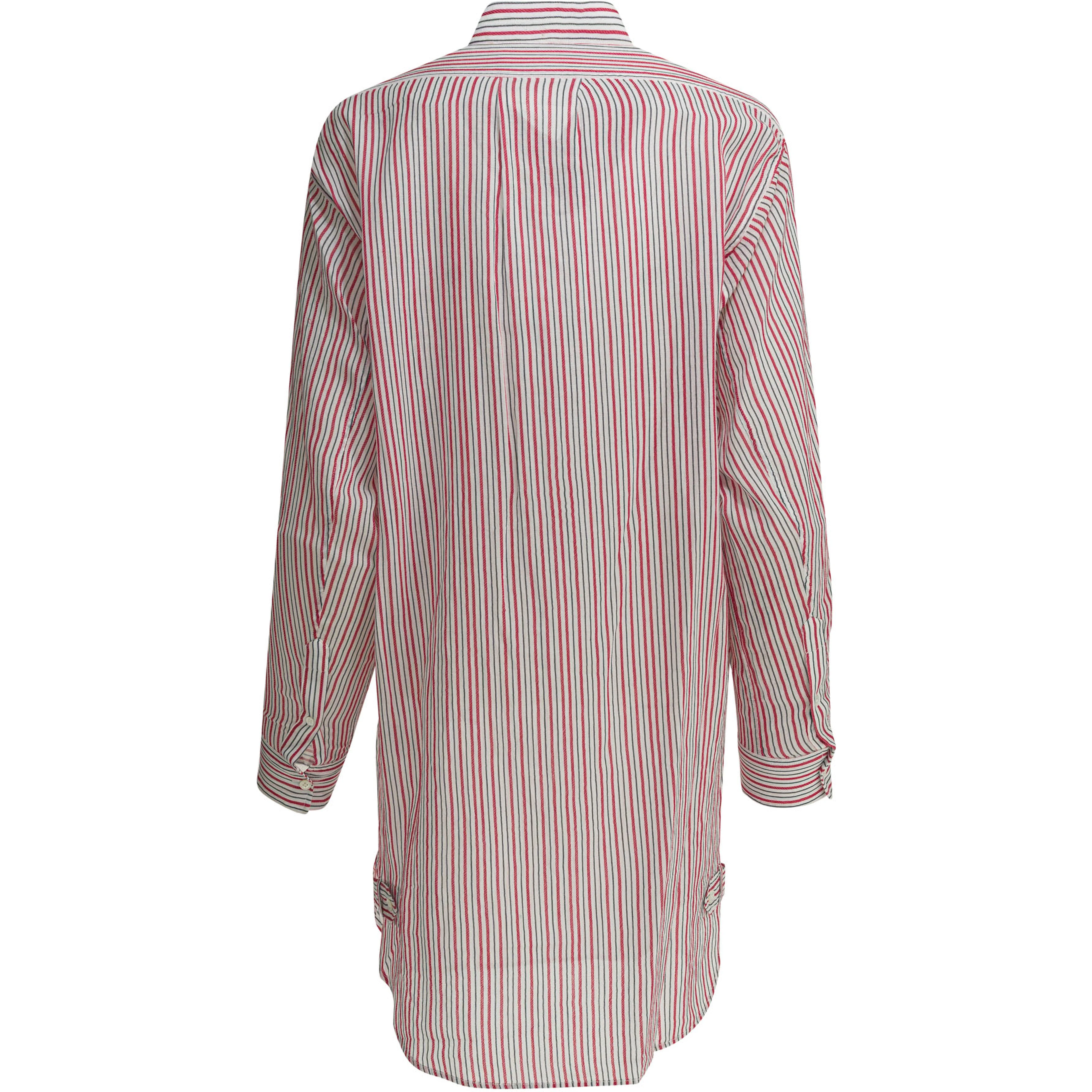 Striped chemisier dress
