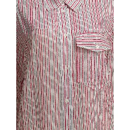 Striped chemisier dress