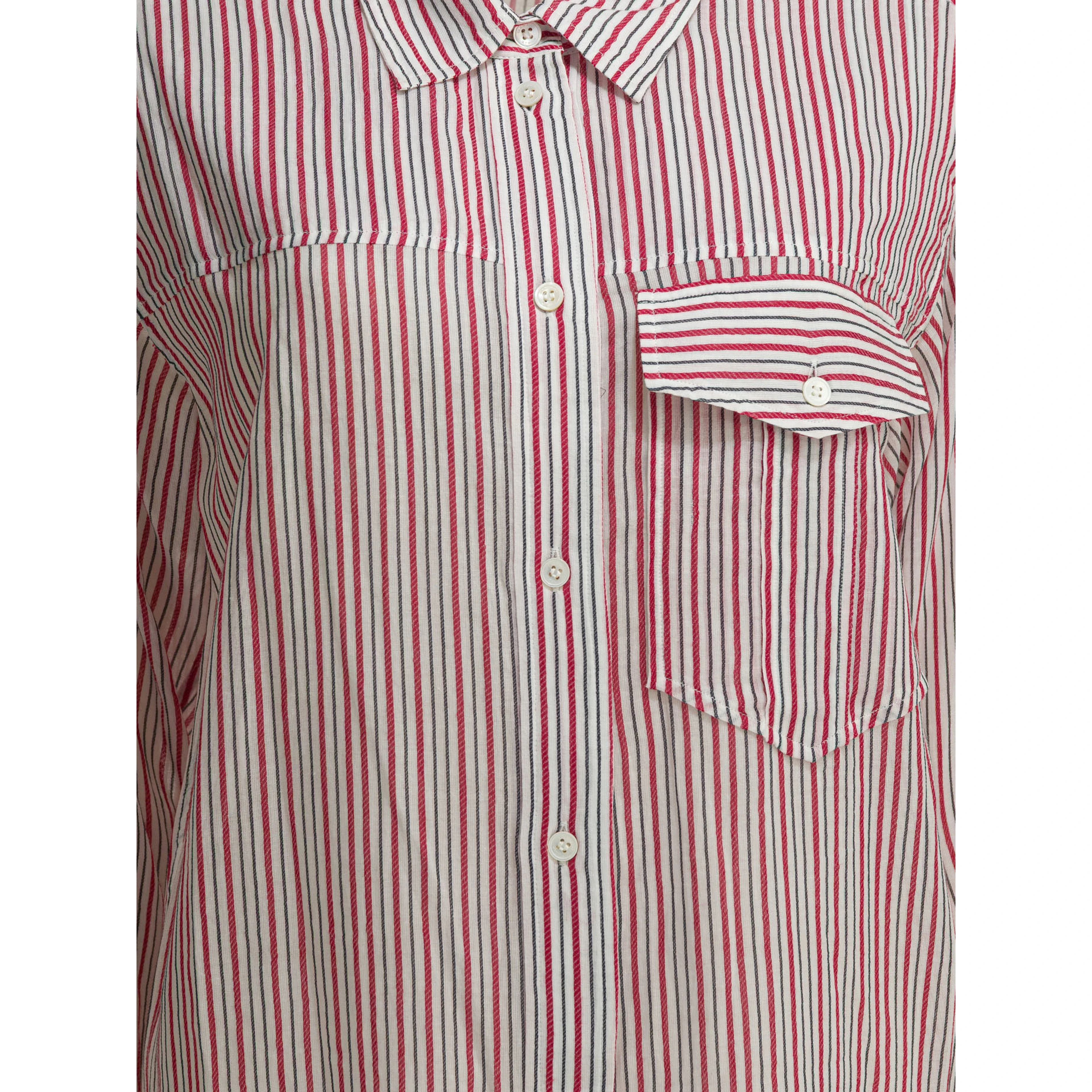 Striped chemisier dress
